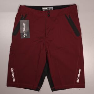 NWT Fasthouse Crossline 2.0 Mountain Bike Shorts MTB Maroon Red Men’s 30 x 12